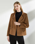 Women's Tailored Wool Blazer – Slim-Fit Office Jacket – Timeless Workwear Essential