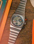 Men's Sports Mechanical Watch – 6-Color Luxury Chronograph – Stainless Steel Bracelet