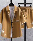 Men's National Style Summer Set 🇨🇳 | Short Sleeve Shirt + Shorts
