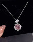 🌹 S925 Silver Rose Petal Necklace for Women – Elegant & Dreamy