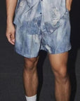 Men's Denim Shirt & Shorts Set 🌞 | 4-Season Polyester Suit 🌀 | Youth Fashion Two-Piece (M-4XL)