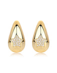 Golden Ins Style Moissanite Earrings women