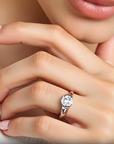 Bague Moissanite 2 carats FEMME