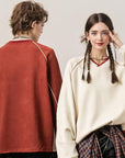 Langarm-Top mit Kordelzug und Shrink Saum, UNISEX