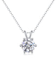 Women’s Moissanite Horse Eye Pendant Necklace – 925 Silver YIS Style Luxury Jewelry