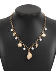 Women’s Ocean Pearl Tassel Necklace – Starfish & Shell Beach-Inspired Statement Piece