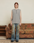 Men’s Wide-Leg Straight Ripped Jeans – Mid-Waist Denim for Everyday Style