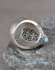 💍✨ S925 Silver Mantra Ring – Rotatable Spiritual Armor for Men