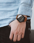 Men’s Business Retro Automatic Mechanical Watch – Genuine Leather Strap Classic Timepiece