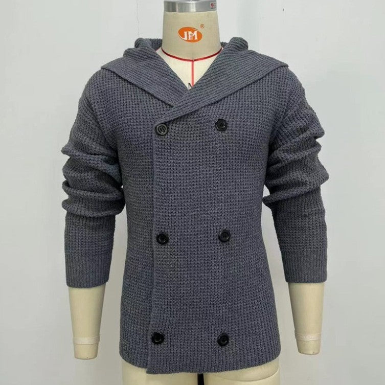 🧥 Men’s Chunky Knit Cardigan – Winter Layering Essential