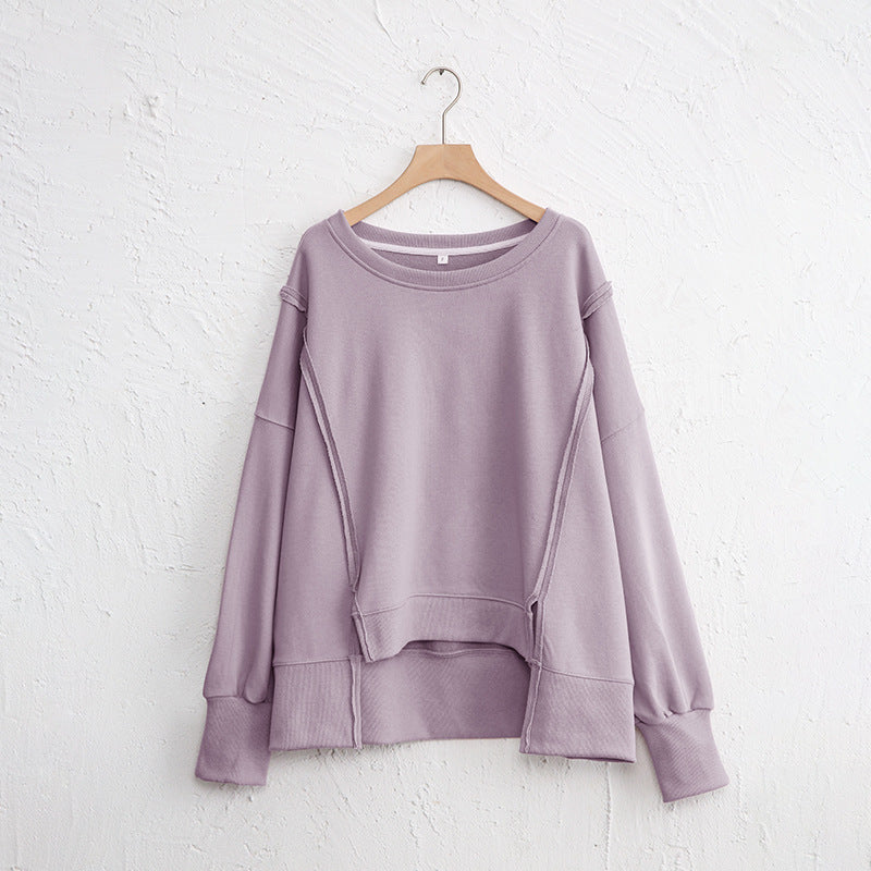 WOMEN   Oversized Cotton Sweater – Effortless Everyday Comfort