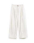 ✨ Weiße Cargohose mit weitem Bein für Damen – 100 % Baumwolle, lockere Passform (Pendler-Chic-Stil)