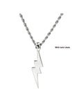 ⚡ S925 Lightning Bolt Pendant – Raw Elegance for the Modern Man