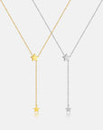 🌙 Moon & Star Pendant Necklace - 18K Gold/Platinum Plated
