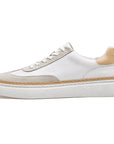 Men's Thick-Soled Cowhide Sneakers - Stitched Low-Top Board Shoes
