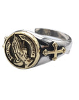 ⚔️✝️ Vintage Punk Cross Ring - Adjustable Sterling Silver