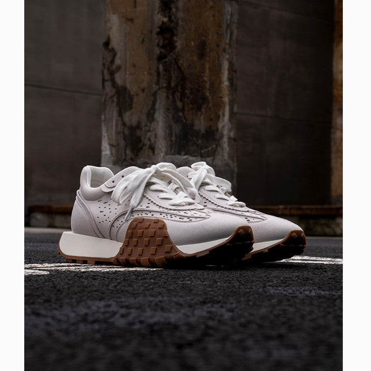 Retro-Laufschuhe für Damen – klobige Joggingschuhe mit dicker Sohle