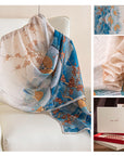 Women’s 100% Mulberry Silk Printed Scarf Wrap