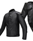 Combinaison pantalon de moto coupe-vent en cuir pour homme