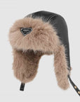 Women’s Warm Vintage Leather Pilot Hat – Retro Dome Style