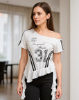 🎀 American Retro Cartoon Mesh Tee