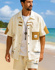 Men's National Style Summer Set 🇨🇳 | Short Sleeve Shirt + Shorts
