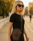 ⚰️ Gothic Coffin Crossbody Bag – Darkly Elegant & Functional
