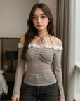 👚 Women’s Streetwear Long-Sleeve Tee – Edgy & Cool