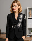 ✨ Women’s Rhinestone Blazer – Elegant & Glamorous