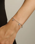 🌸✨ Silver Flower Bracelet – Timeless Elegance in Bloom