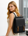 Women's Genuine Leather British College Style Computer Bag
