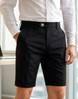 Men Slim-Fit Business Shorts