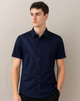 👔 Woodpecker Men's Silk-Touch Short Sleeve Shirt