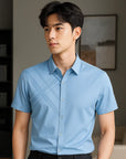 👔 Woodpecker Men's Silk-Touch Short Sleeve Shirt