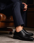 🔥 Men’s Business Leather Oxfords – Handcrafted Cowhide Dress Shoes