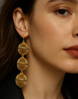 WOMEN'S Long Woven Lantern Earrings – Ethereal Elegance