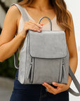 👜 Premium Leather Backpack for Women – Genuine Double-Layer Cowhide |