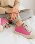 🎀 Candy Lace-Up: Women’s Chunky Sole Sneakers