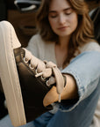 🎀 Candy Lace-Up: Women’s Chunky Sole Sneakers