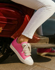 🎀 Candy Lace-Up: Women’s Chunky Sole Sneakers