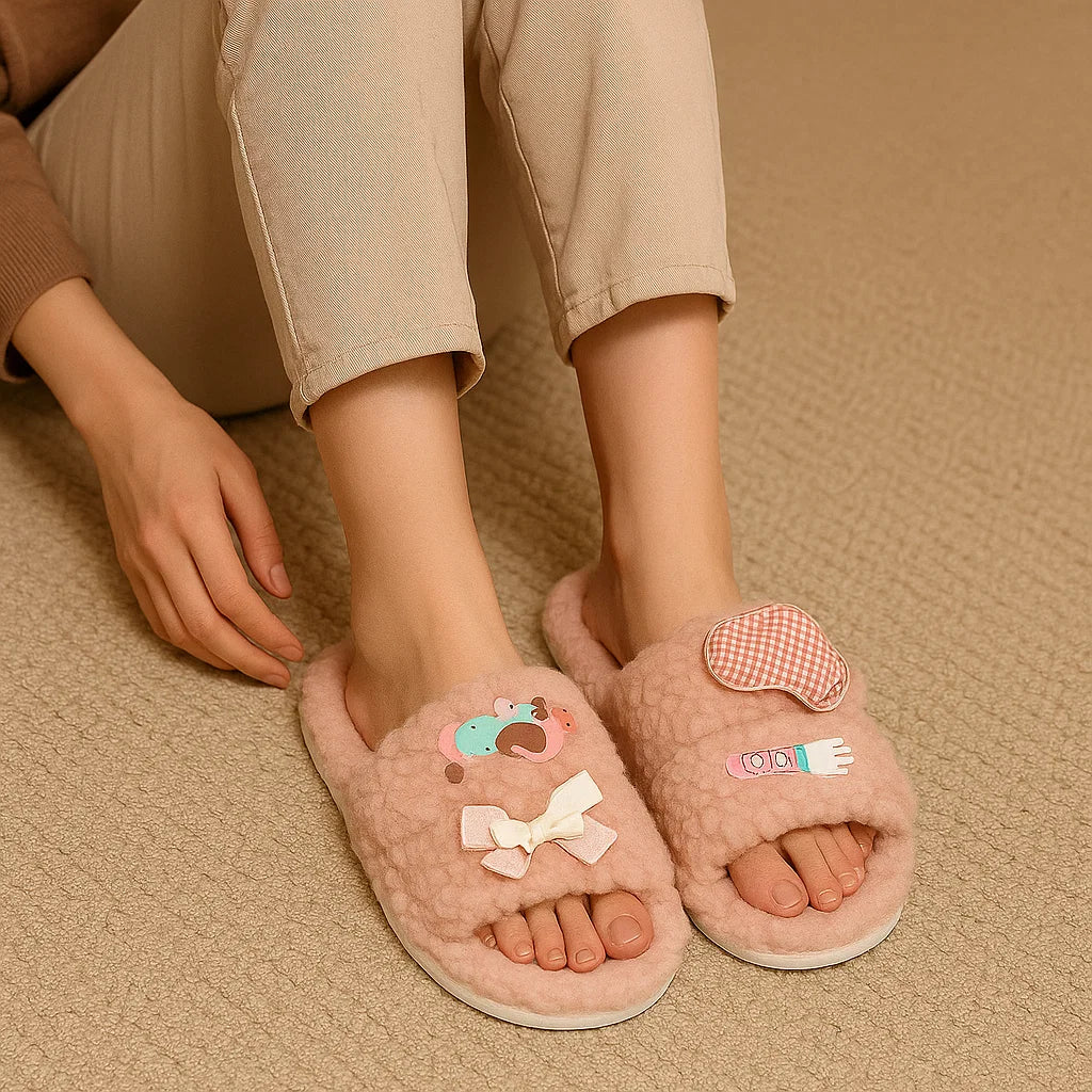 🌸 Women’s Personalized Cartoon Flip-Flops – Cute, Comfy & Casual