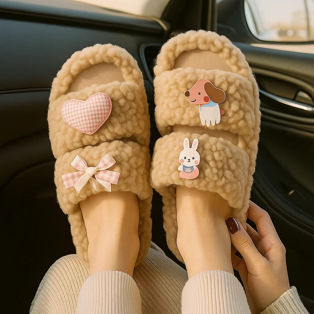 🌸 Women’s Personalized Cartoon Flip-Flops – Cute, Comfy & Casual