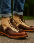 🛠️ Men’s American Retro Motorcycle Boots – Rugged Vintage Power with Modern Comfort