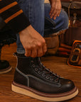 Personality New Martin Men's Boots – Premium 1st Layer Cowhide Retro Boots (Round Toe, Brown & Black)