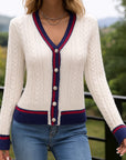 Women’s Button-Up Knitted Cardigan – Elegant Everyday Essential