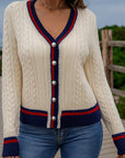 Women’s Button-Up Knitted Cardigan – Elegant Everyday Essential