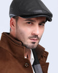 Men’s Leather Hat – Classic Winter Style with Casual Elegance