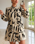 ๐ธ Women's Japanese-Inspired Pullover Skirt - Geometric Print