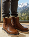 ❄️ Men’s Rugged Snow Boots - Leather & Fleece Lined