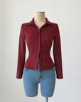 Women’s Striped Long Sleeve Cardigan Shirt – Casual Elegance with Effortless Charm